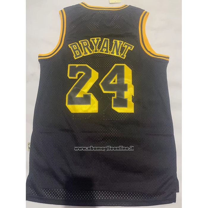 Maglia Los Angeles Lakers Kobe Bryant #24 Hardwood Classics Nero